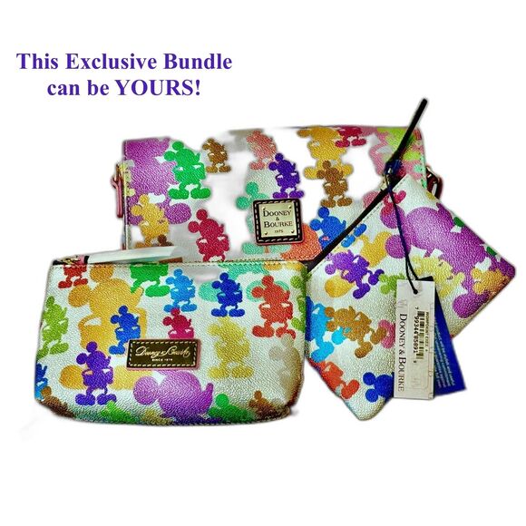 Disney Dooney & Bourke Mickey Mouse 10th Anniversary Coin Pouch NWT SPECIAL DEAL - Picture 9 of 9